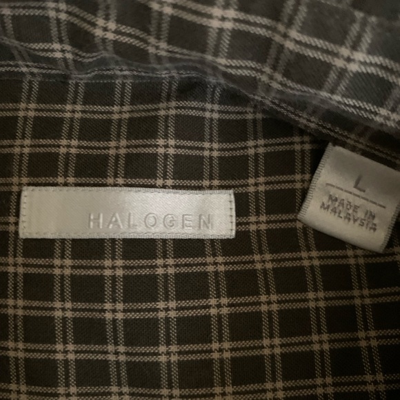 Men’s Halogen Size Large long sleeved button down shirt - Picture 3 of 5